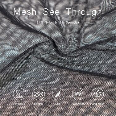 Чоловічий прозорий піжамний комплект YINYOUYU з мережива, з малюнком м'язів, чорний XL