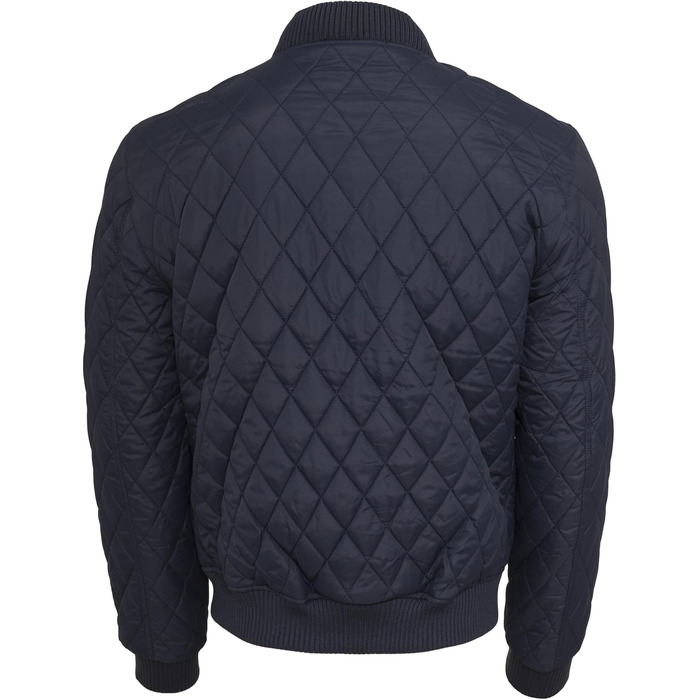 Чоловіча стібана куртка Urban Classics Diamond Quilt, темно-синя, розмір 5XL