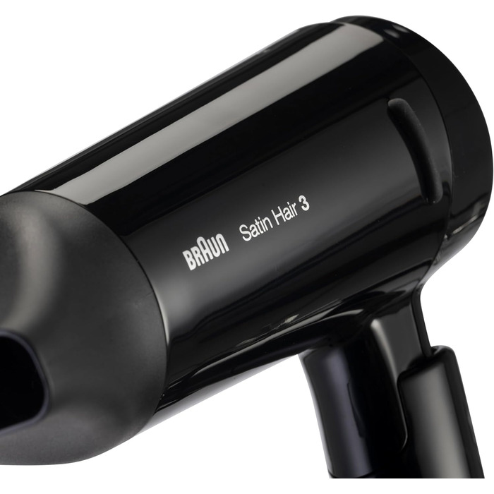 Фен для волосся Braun Satin Hair 3 Style&Go HD350 з іонізацією IonTec, складаний, 1600 Вт, чорний
