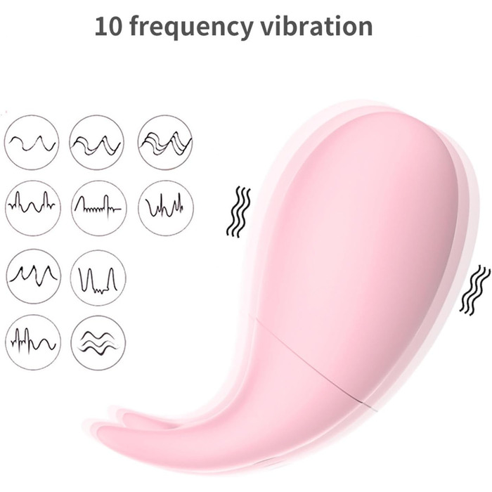 Вібратор з дистанційним керуванням та додатком, 10 режимів вібрації, для жінок, портативний, для стимуляції G-точки, для пар, рожевий