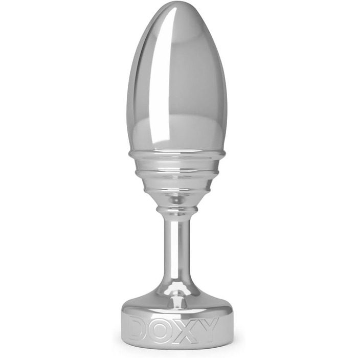 Металевий анальний стимулятор Doxy Metall з насадкою Magic Wand - преміум якість, рифлений