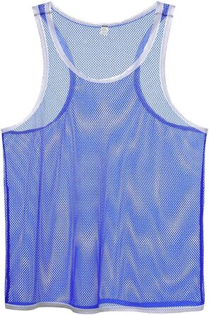 Чоловіча футболка BIATWOWR прозора, без рукавів, тонкий мускульний пуловер, майка, темно-синій, розмір L