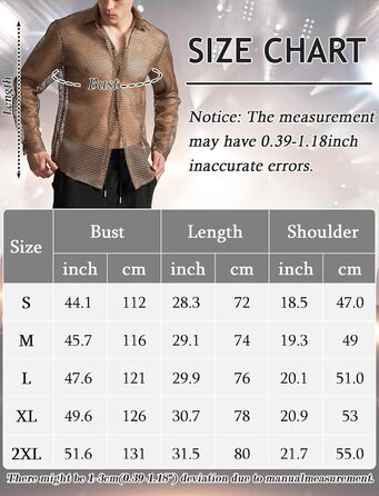 Чоловіча прозора сітчаста сорочка AIEOE: літня, мереживна, з довгим рукавом, для фестивалів, клубів, вечірок, костюм, коричневий