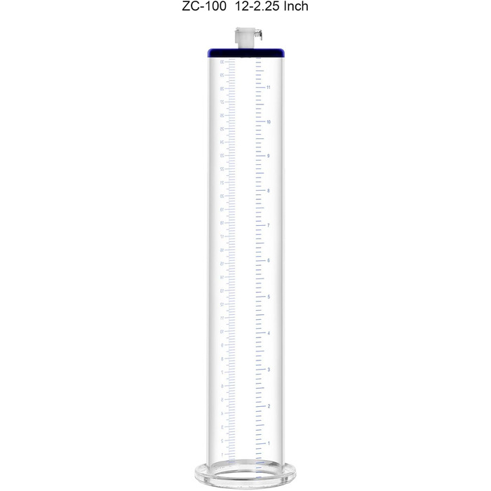 Аксесуари для помпи для статевого члена LZYLWC: циліндр з акрилу для збільшення статевого члена та ерекції, розміри лазерним травленням (G/12*2.25inch)