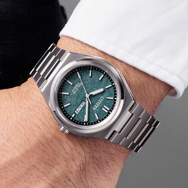 Чоловічий кварцовий годинник Citizen Analog 32028114 зеленого кольору, 39.5 мм