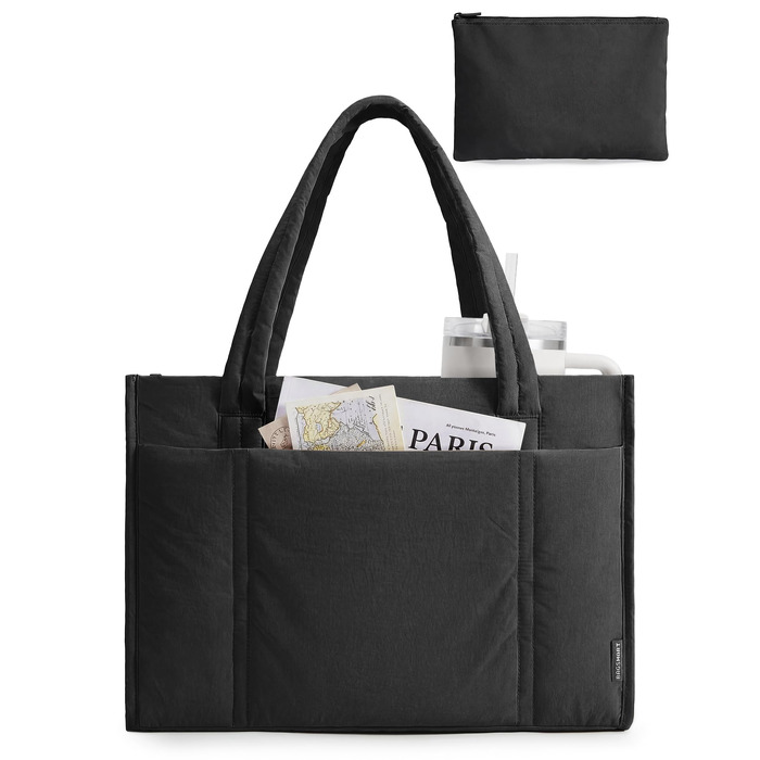 Жіноча сумка-шопер Bagsmart Puffer великого розміру (21Л) для ноутбука 15.6
