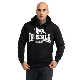 Чоловіче худі Lonsdale приталеного крою для спорту та відпочинку, чорне, розмір XL