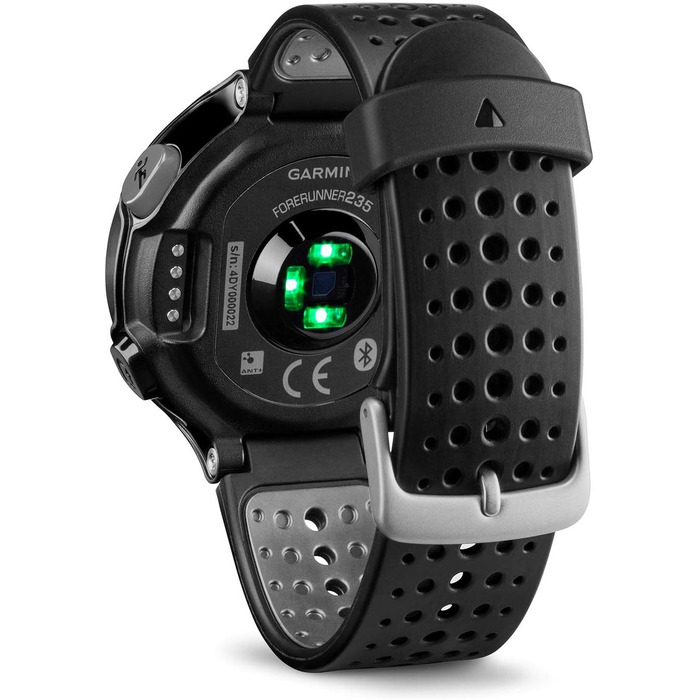 Смарт-годинник Garmin Forerunner 235 WHR з вимірюванням пульсу та сповіщеннями зі смартфона, сірий