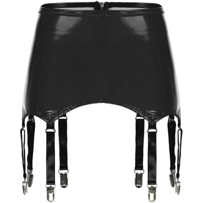 Жіночі стрічкоподібні стрічки для волосся, пояси, спідниці, шкіряні стрічки з металевими кліпсами, аксесуари для клубної моди, червоний колір, розмір 46