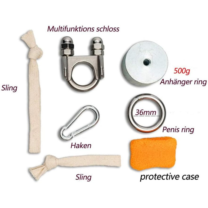 Набір металевих ходових кілець (бол-стретчер) для чоловіків: 12 кілець, прикраса-мішечок, важкі, екстремальні. Іграшки для дорослих