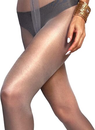 Штрипки жіночі Mia Marutti Sivia, 20 den, блискучі сірі (M)