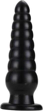 Анальні секс-іграшки YXBLV - великий плагін з сильною присоскою, гнучкий дилда, стимулятор G-точки, 25.5 см, чорний