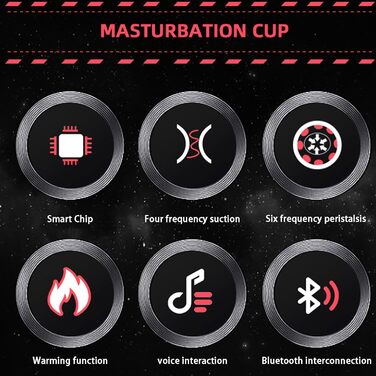 Електричний масажер для чоловіків з 4 режимами всмоктування та нагріванням, 6 перистальтичних режимів, автоматичний секс-іграшка для чоловіків