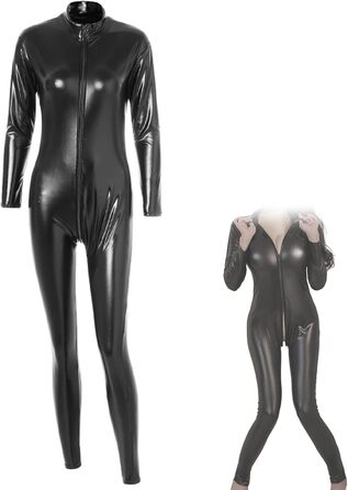 Латексний комплект нижньої білизни AMZII для жінок: боді, легінси, костюм для сексу, вечірки, клубу