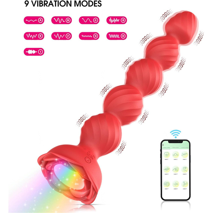 Вібратор для анусу з пультом керування, анальний вібратор для жінок та пар, масажер простати, силікон, чорний