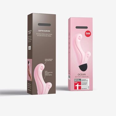 Вібратор для тіла Rabbit Vibrator OCEAN (Rosa) – маленький вібратор для масажу G-точки та простати, Made in Germany, 6 режимів інтенсивності, 100% медичний силікон