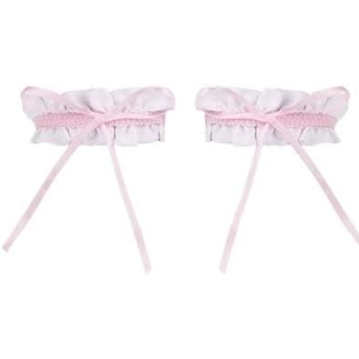 Костюм горничної MaxToonrain: Французьке плаття в стилі аніме Лоліта для жінок та дівчат (рожевий, сердечком, XXL)