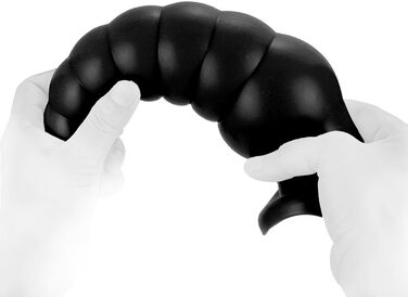 Анальний дildo Hrekssi XL з сильним присоском – гнучкий анальний масажер для дорослих, чорний