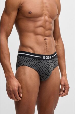 Слідки чоловічі BOSS HipBr 3P Bold Design з логотипом, бавовна, розмір L (980)