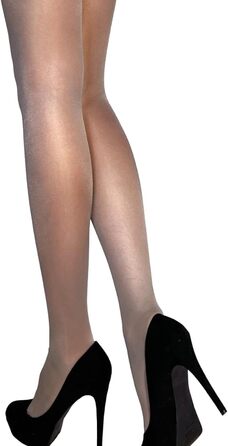 Штрипки жіночі Mia Marutti Sivia, 20 den, блискучі сірі (M)