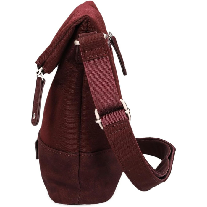 Жіноча сумка-кросбоді Zwei Olli OT6 Rolltop, водонепроникна сумка через плече 2.4 л, двоколірна (Bordeaux)