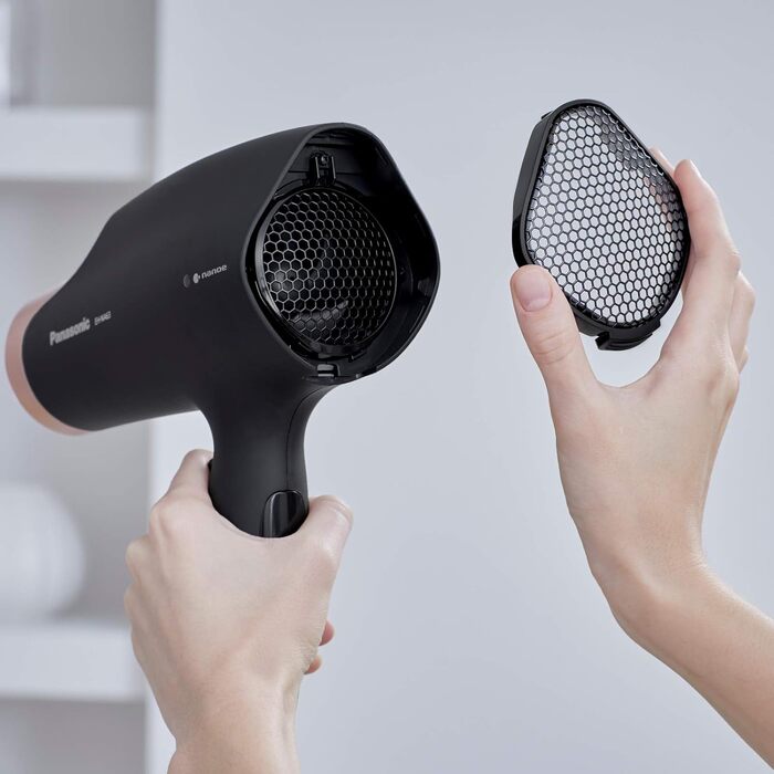 Фен для волосся Panasonic EH-NA63 Nanoe, 2000 Вт, з дифузором та насадкою для стайлінгу, Rose Gold