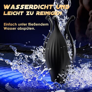 Масажер для чоловіків, стимулятор головки пеніса, іграшка для сексуального задоволення, 10 режимів, вібруючий масажер для соло та парного використання (темно-сірий)