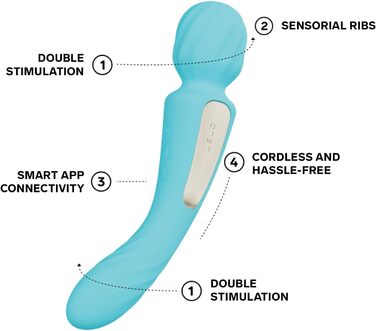 LELO SWITCH: вібратор для жінок з Bluetooth, 12 режимів, Aqua - інтимні іграшки