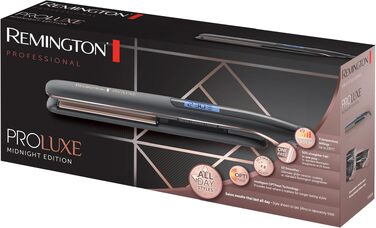 Випрямляч для волосся Remington PROluxe Midnight S9100B з керамічними пластинами 110 мм, OPTIheat, 150-230°C