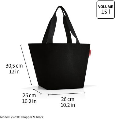 Сумка-шопер reisenthel shopper M водовідштовхуюча, темно-синя (Twist Navy)