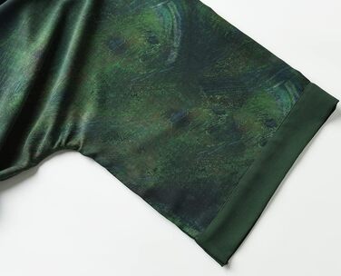 Халат жіночий Ledamon, довгий, квітковий, халат для ванної, нічна сорочка, універсальний розмір, трав'яний зелений