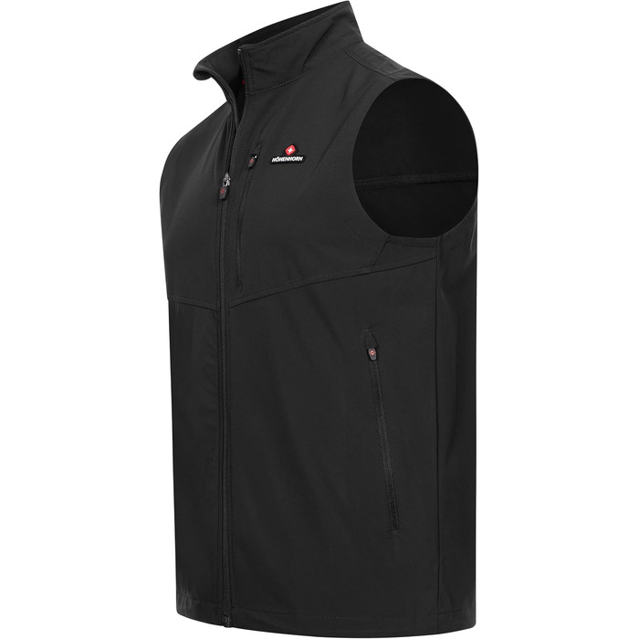 Чоловіча жилетка Softshell Höhenhorn Allalin для активного відпочинку та бігу, чорна, розмір L