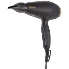 Фен для волосся BaByliss 6704E Power Pro 2000, професійний, чорний