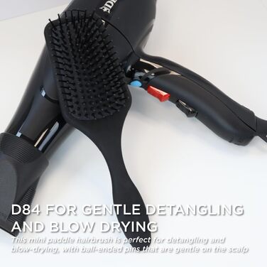 Масажна щітка для волосся Denman Paddle Brush D84, 9 рядів щетинок, 1 шт.