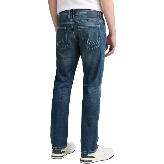Чоловічі джинси Tom Tailor TTMARVIN Straight з еластичним стрейчем, Used Mid Stone Blue Denim, 34W/30L