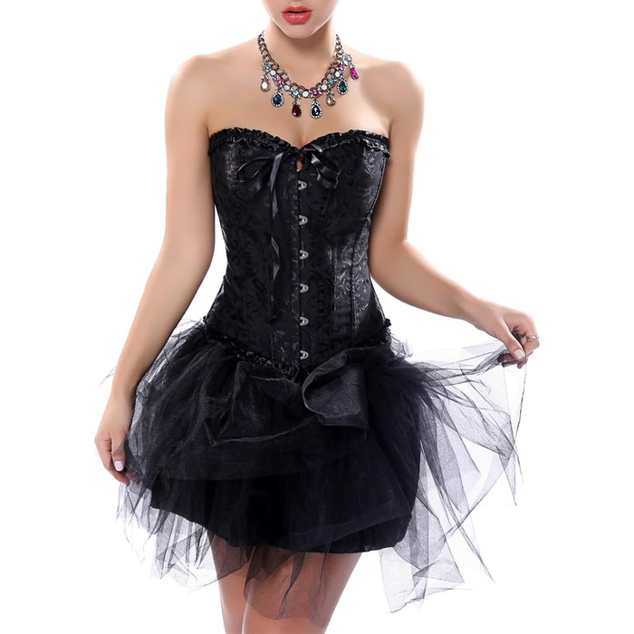 Корсет-корсет для жінок Plus Size, чорний, для Хелловіну, 7XL, з блискавкою, сексуальна білизна