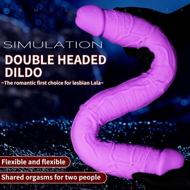 Анальний плагін Youxclian 42 см з реалістичним дизайном, силікон, стимуляція G-точки, великий анальний плагін, подвійна пенетрація, секс-іграшка для жінок, лесбійок