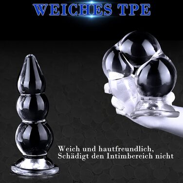 Анальний дildo BDSMYOU, 38 см, з присоскою, для розширення анусу, для чоловіків та жінок, парне використання, екстремальний секс