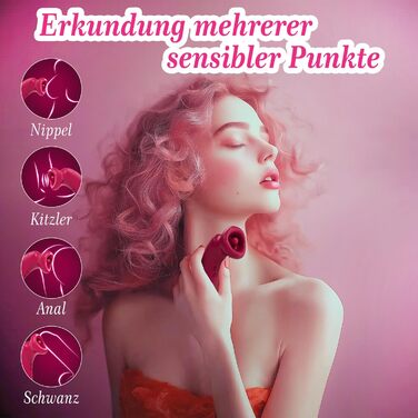 Вібратор для жінок: стимулятор клітора з 3 режимами соски, 10 режимами язика та вібрацією. Інтимні іграшки преміум-якості