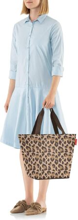 Сумка-шопер reisenthel Shopper M Leo Macchiato — містка жіноча сумка з водовідштовхуючого матеріалу