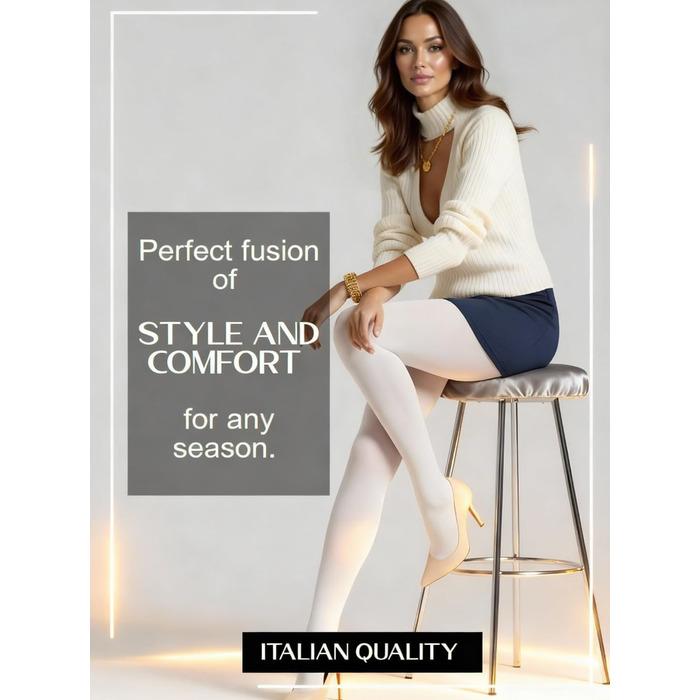 Шосткові панчохи під гетр для жінок (L, білий/розкішний сад)