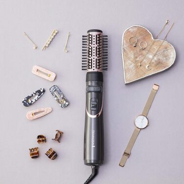 Фен-щітка для волосся Remington Curl-Straight D5707 з іонізацією, 2200 Вт, набір для завивки та випрямлення (дифузор, концентrator, кругла щітка 45мм)