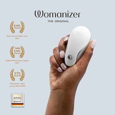 Womanizer Starlet - вібратор для жінок з 4 рівнями інтенсивності | Безшумний, водонепроникний, перезаряджається | Білий