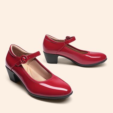 Жіночі туфлі-човники DREAM PAIRS із закритим носком, червоні, розмір 41.5 EU