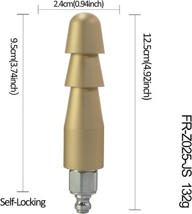 Металевий дилда Fredorch Sexmaschine (золото) - секс-іграшки для дорослих, чоловіків, жінок та пар