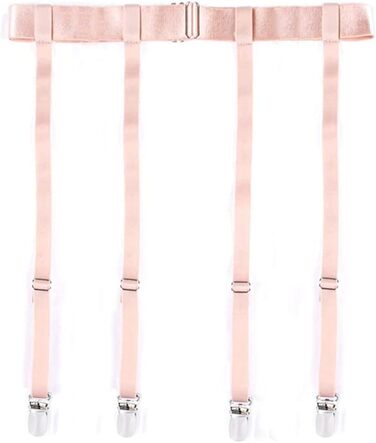 Чорний шкіряний ремінь на стегна з металевими кліпсами Aneliya Simplicity для панчіх, сексуальний дизайн