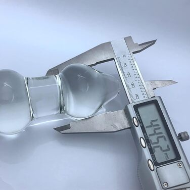 Анальний плагін зі скла ScreaAss Big Glas - великий прозорий анальний дилдо для чоловіків та жінок, 4.5/7.5/8 см