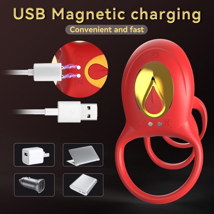 Вібратор для чоловіків, кільце для статевого члена з пультом керування, 9 режимів, силікон