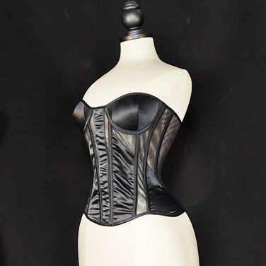 Корсаж чорний для жінок, костюм пірата великих розмірів, сексуальний бюстгальтер для великої груди, фігуроформуюча білизна, ідеально як спідня білизна, жіноча білизна, карнавальний/геловінський костюм, костюм пірата, shapewear, чорний