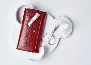 Манікюрний набір ZWILLING Premium з ножицями для нігтів та кутикули, 5 предметів, червоний